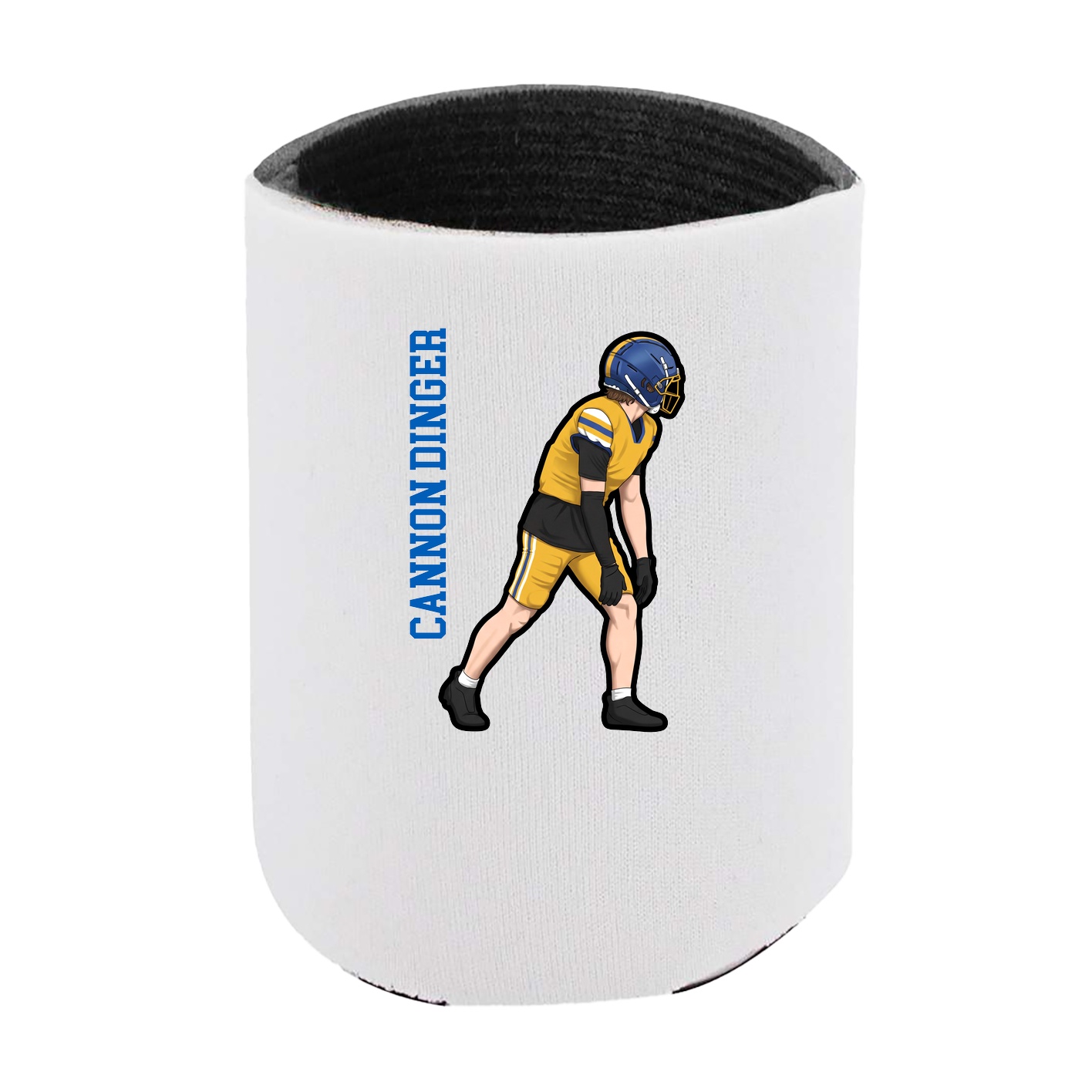 Can Holder — Name Vertical in White