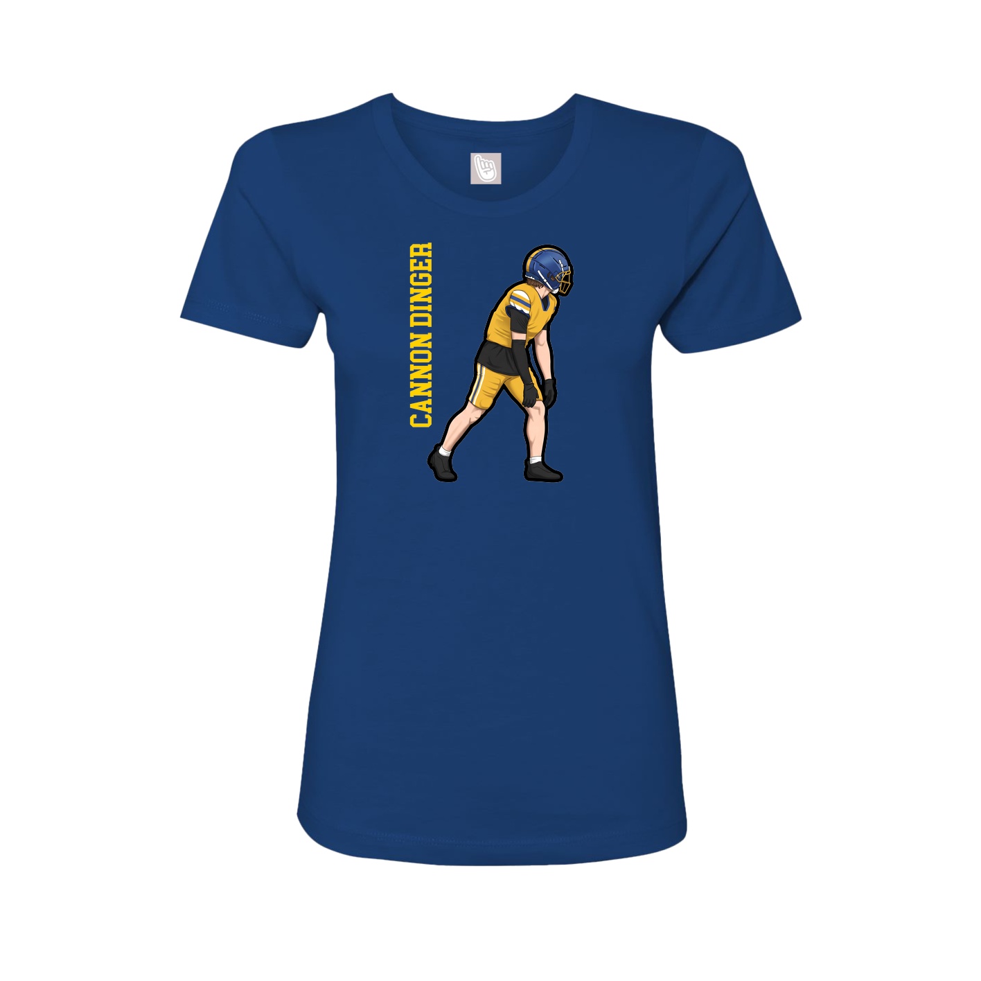Womens Tee — Name Vertical in Royal