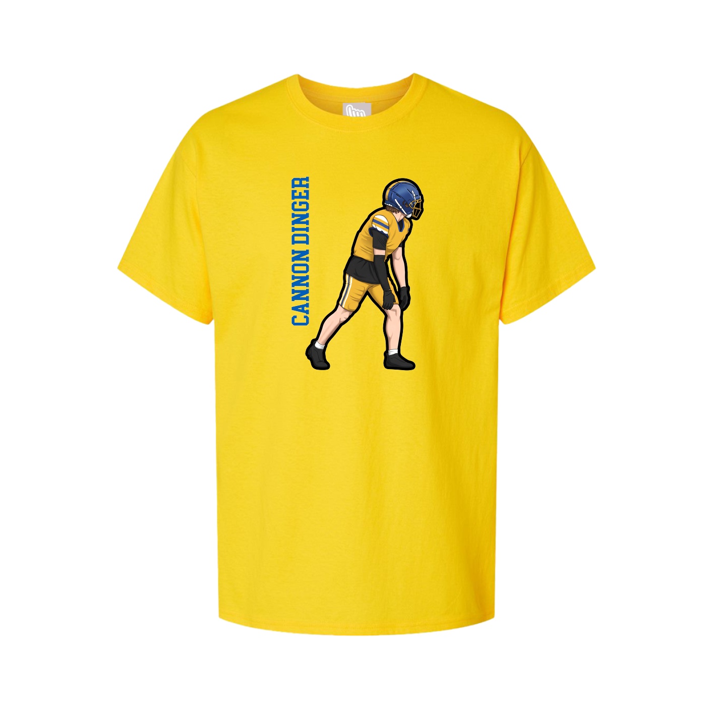 Youth Tee — Name Vertical in Gold