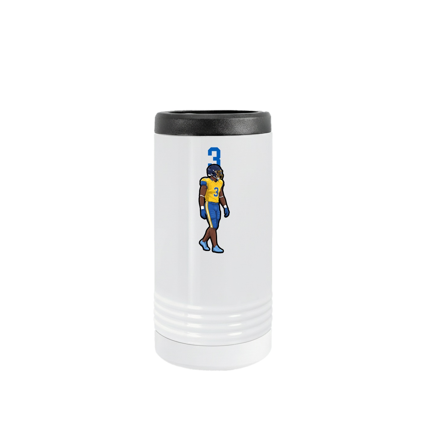 Slim Beverage Holder — Number Top in White