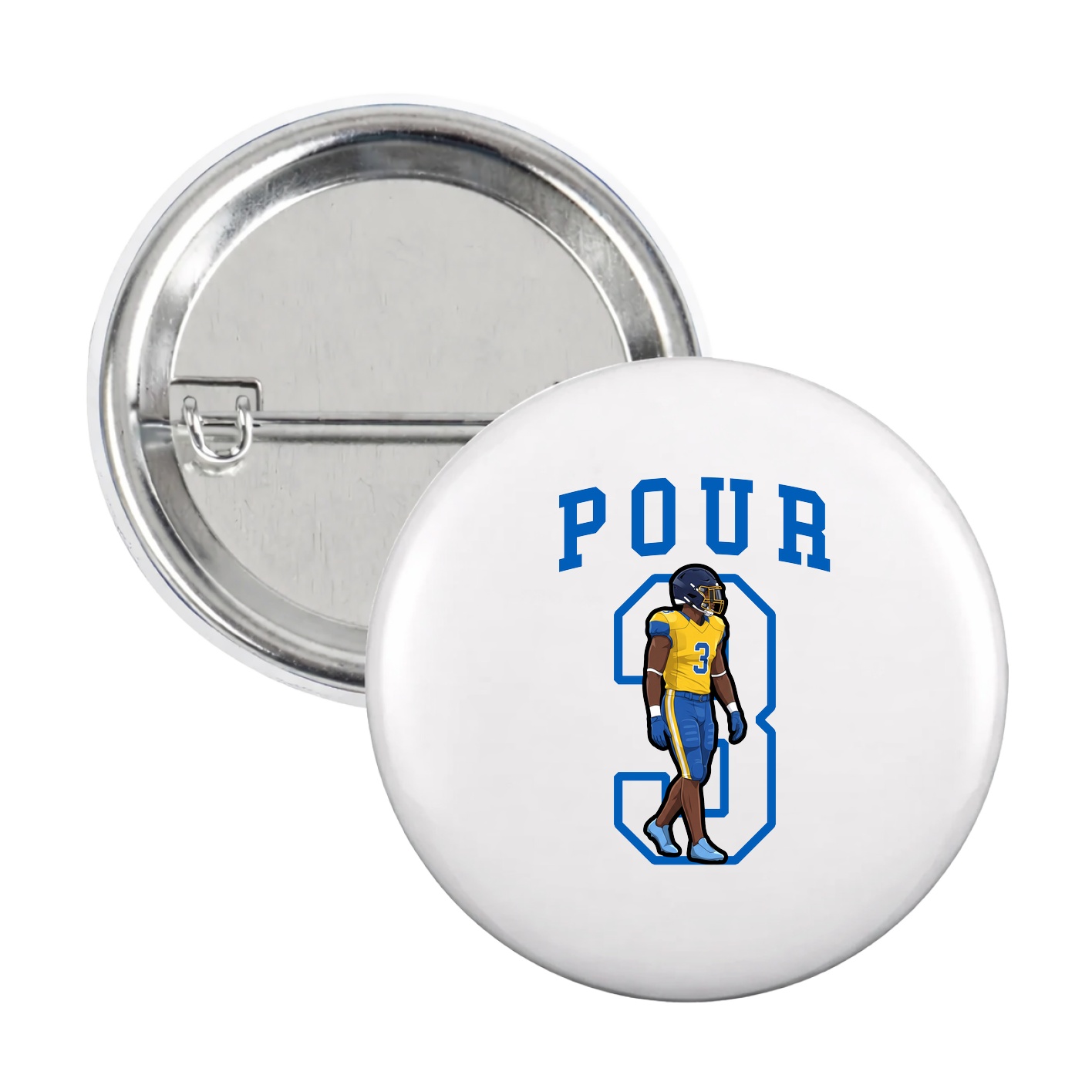 Game Day Button — Shirsey in White