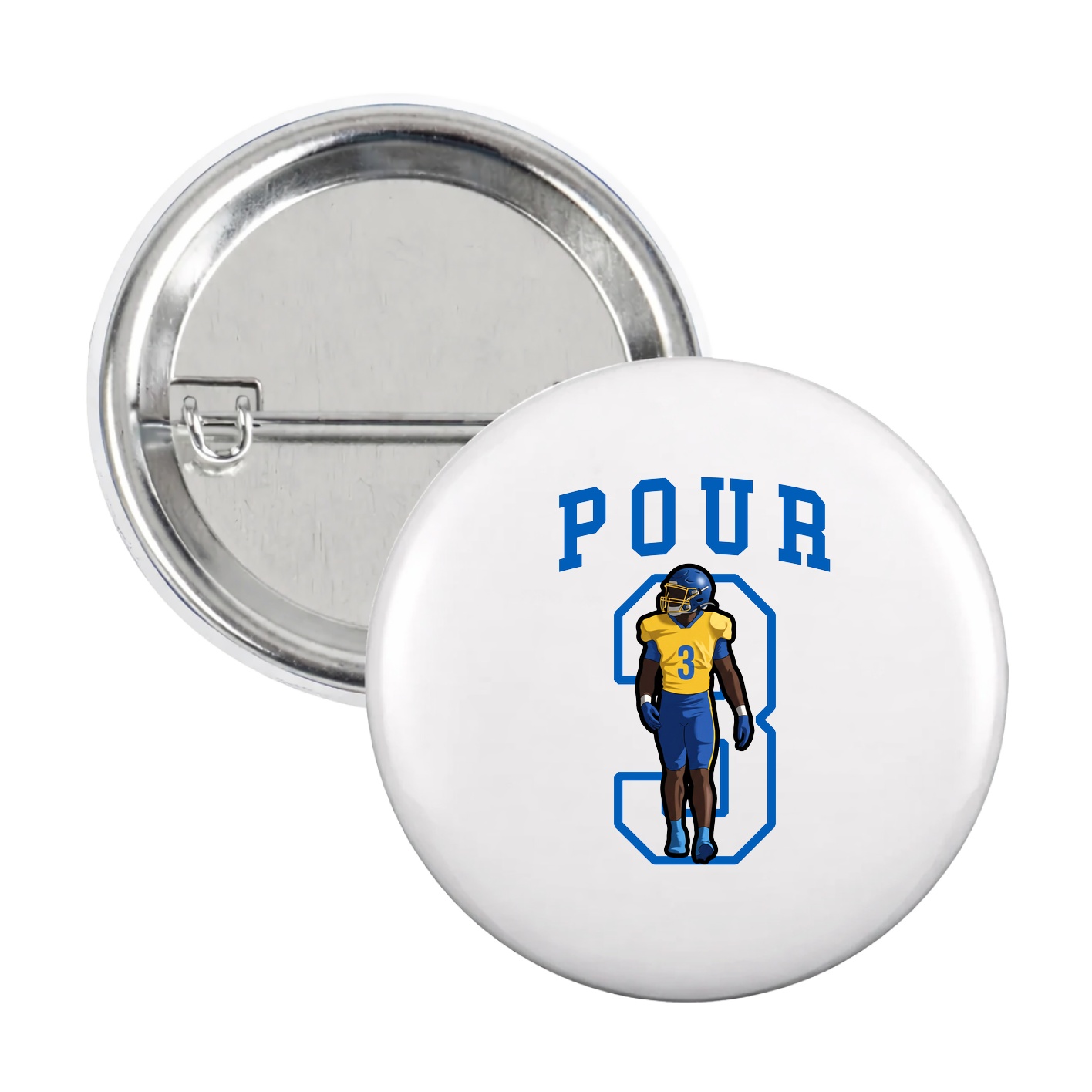 Game Day Button — Shirsey in White