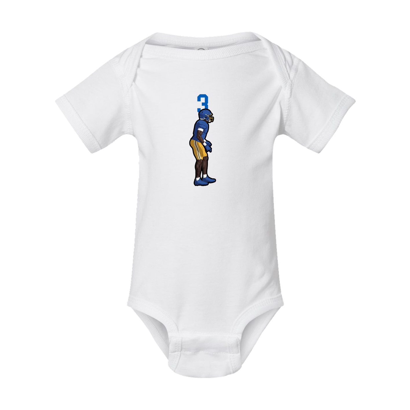 Baby Onesie — Number Top in White