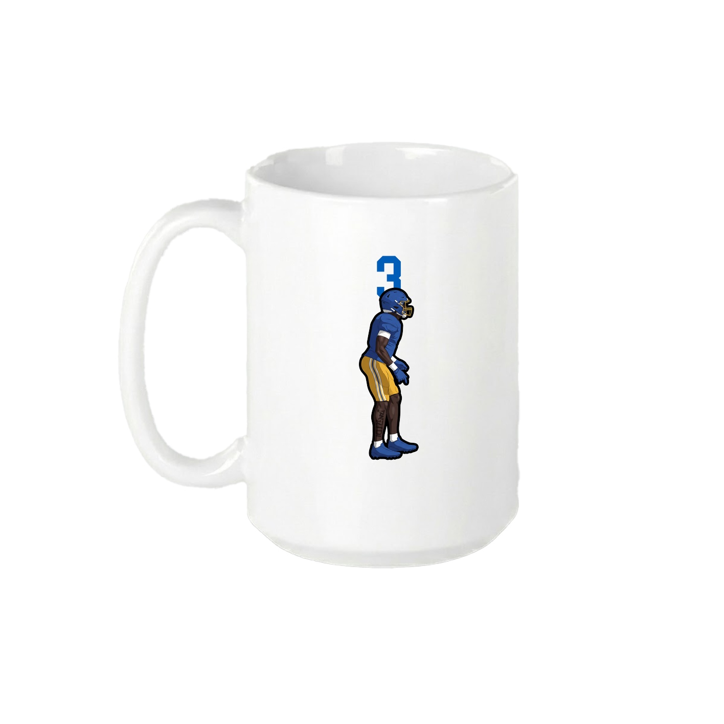 15oz Coffee Mug — Number Top in White