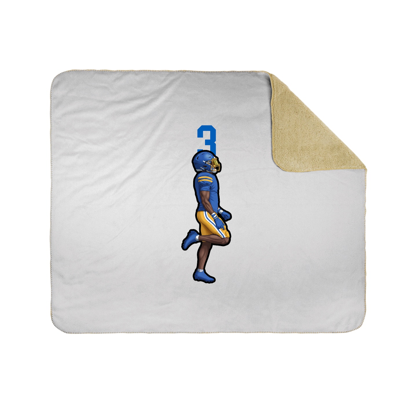 Throw Blanket — Number Top in White