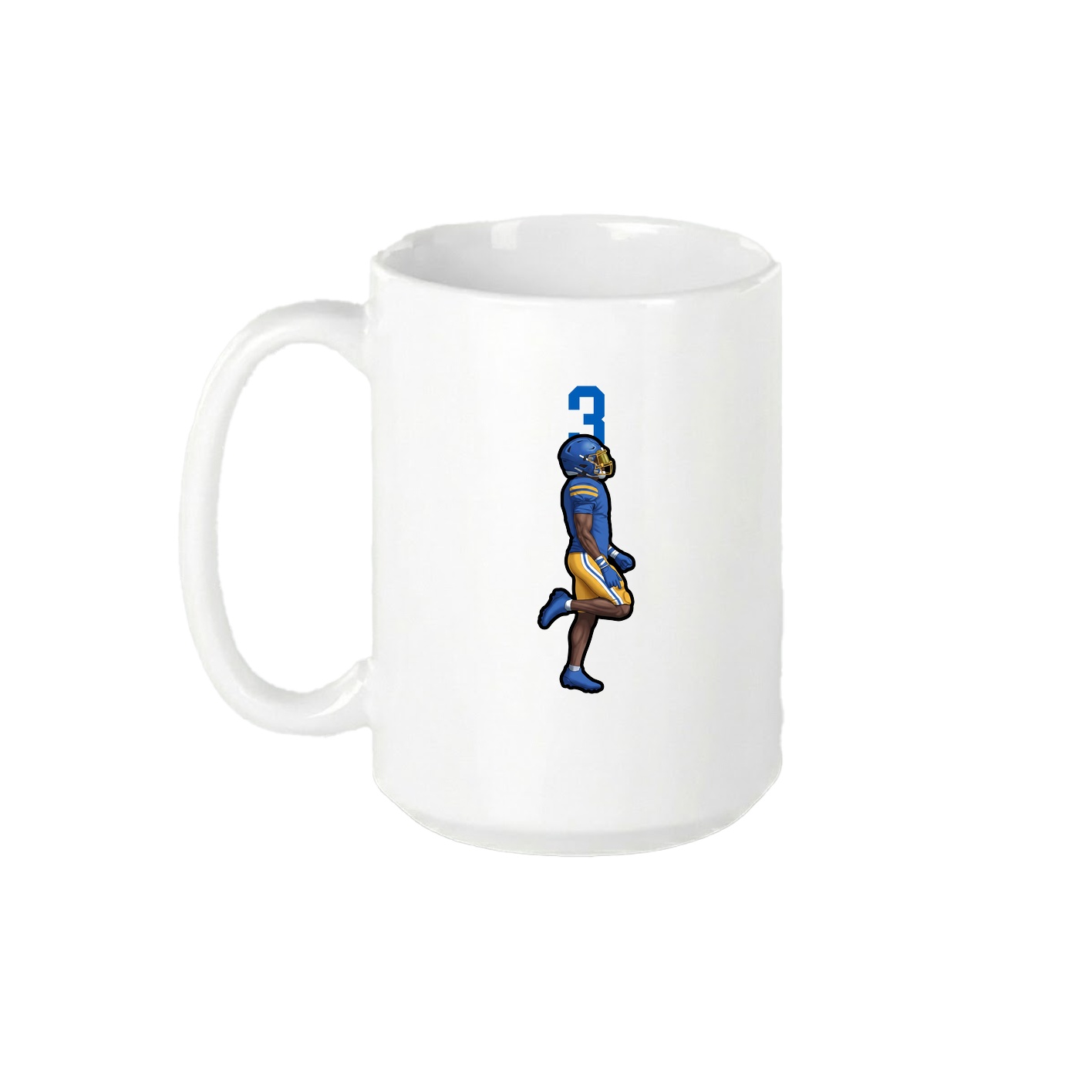 15oz Coffee Mug — Number Top in White