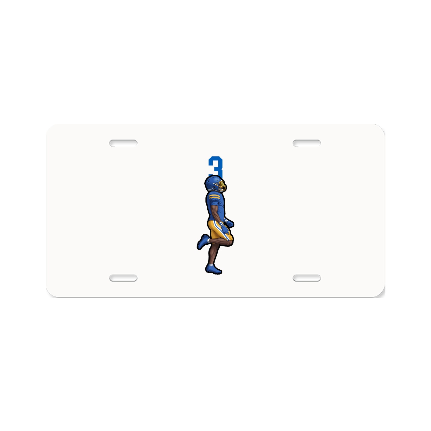 License Plate — Number Top in Classic