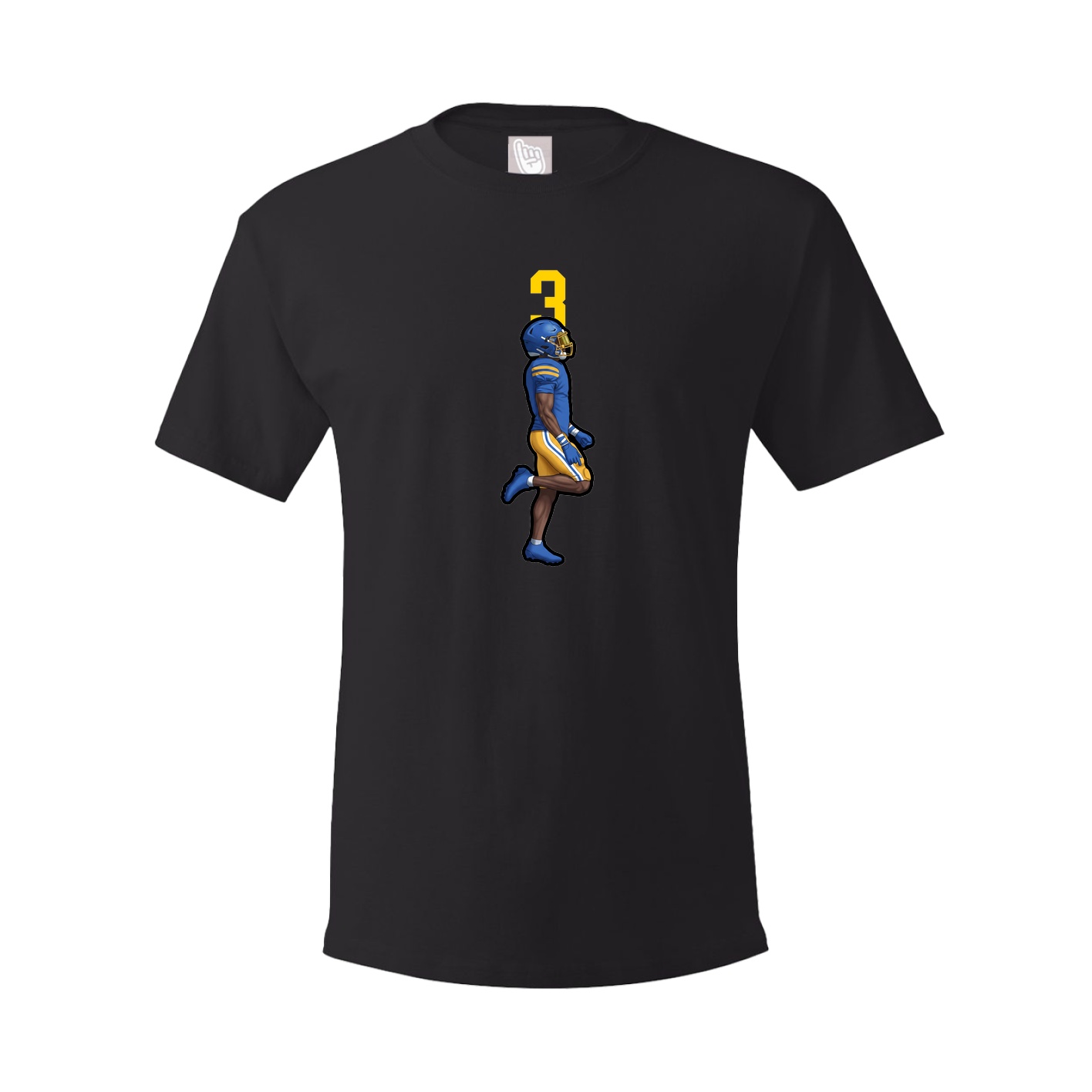 Youth Tee — Number Top in Black