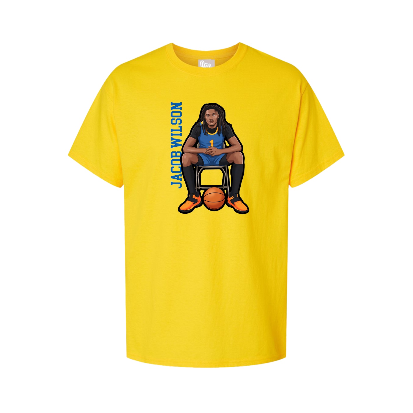 Tee — Name Vertical in Gold