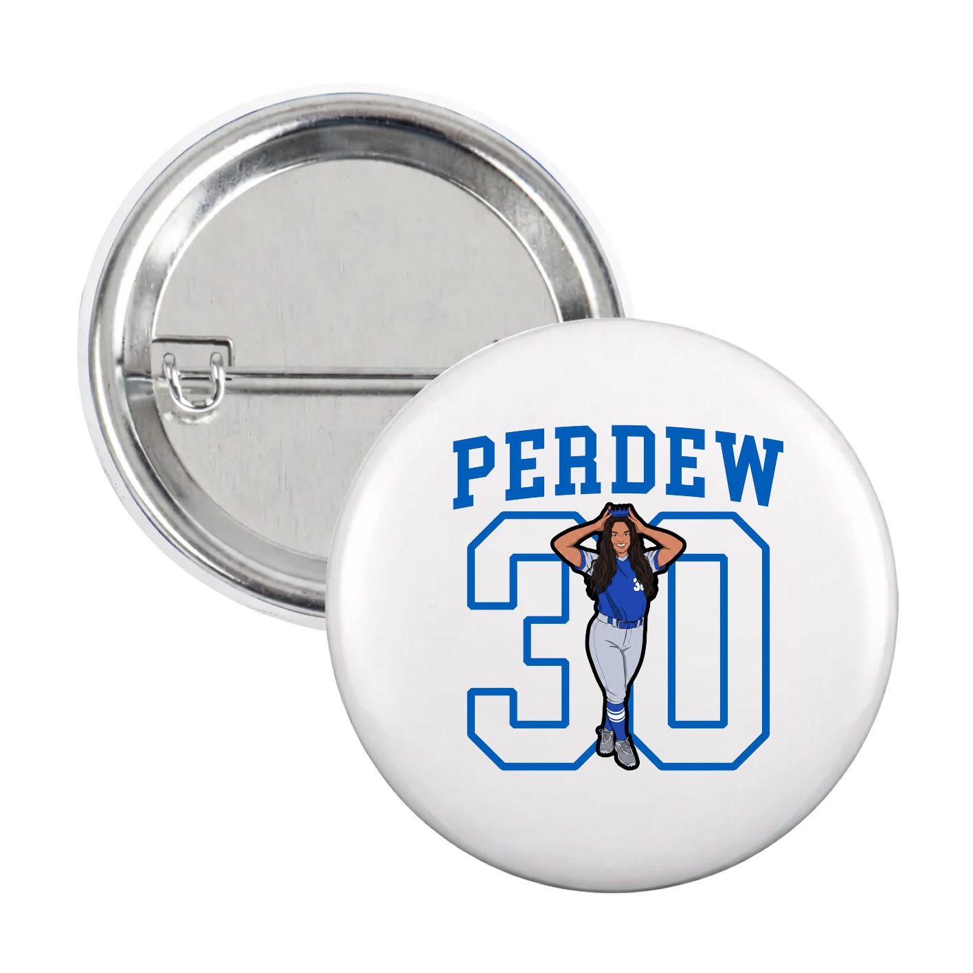 Game Day Button — Shirsey in White