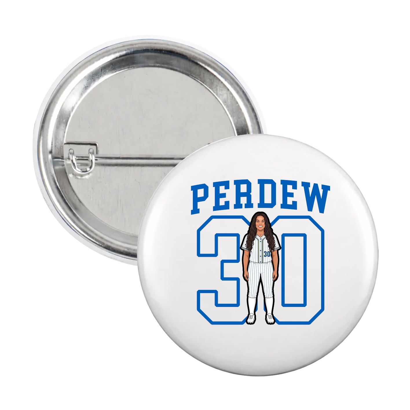 Game Day Button — Shirsey in White