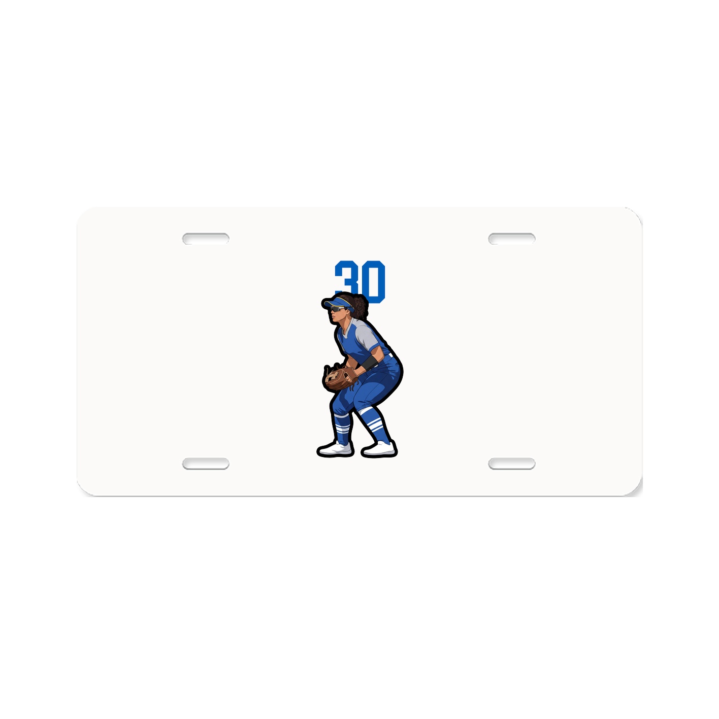 License Plate — Number Top in Classic