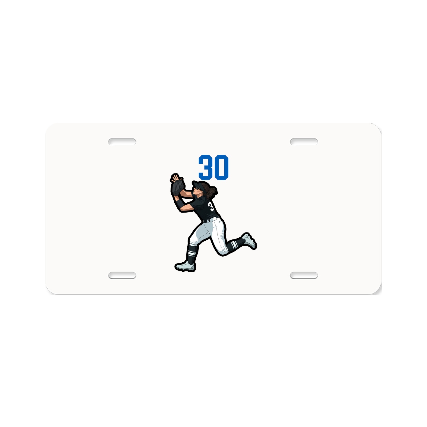 License Plate — Number Top in Classic