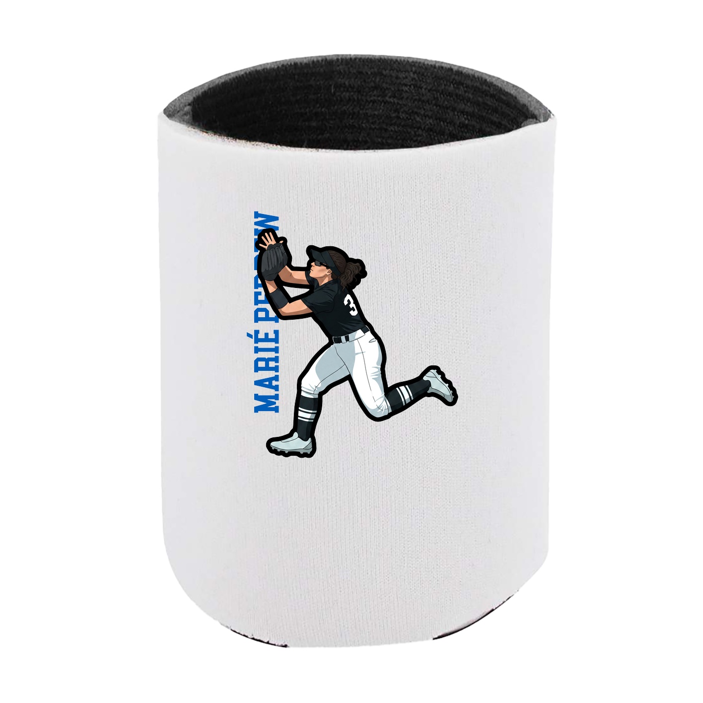 Can Holder — Name Vertical in White