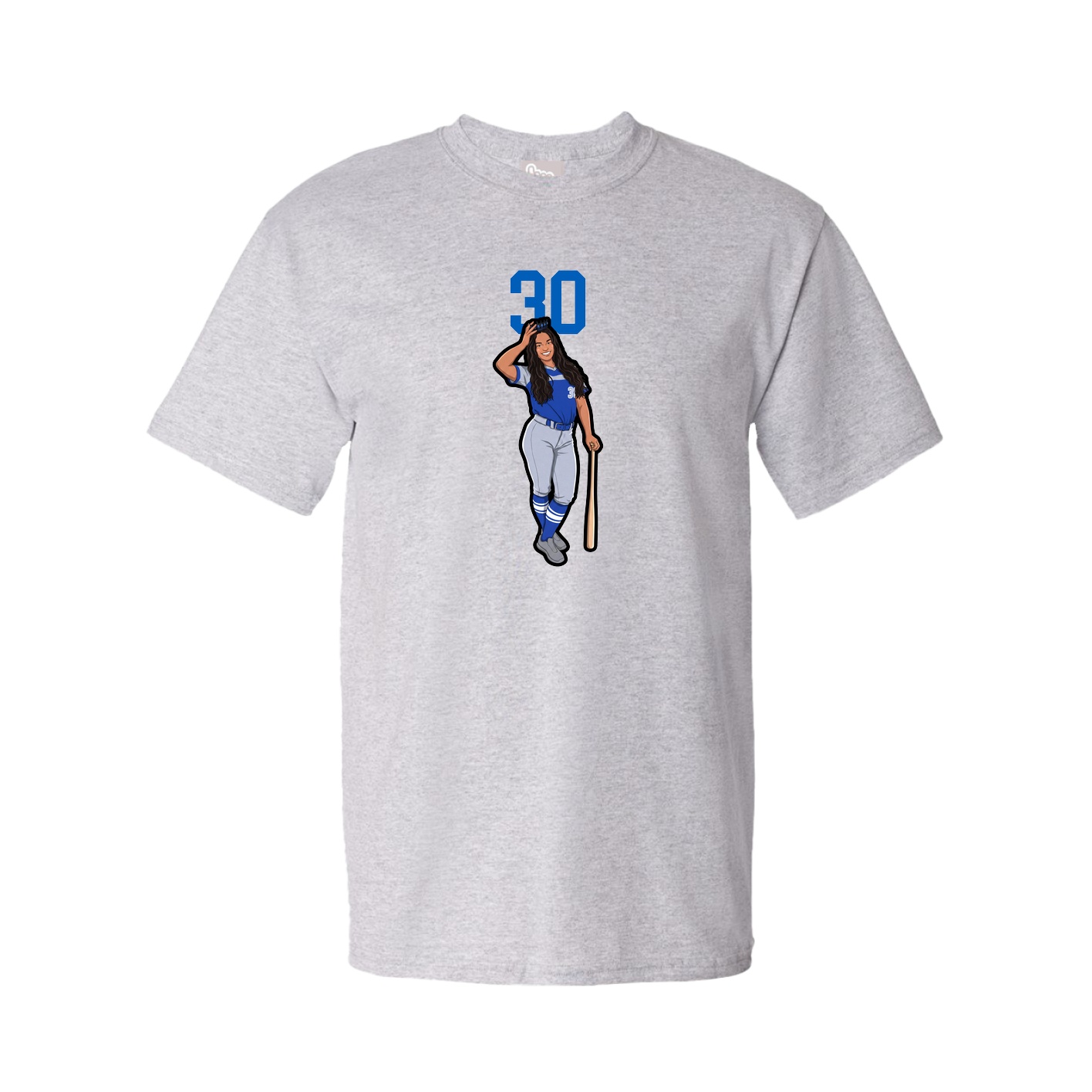 Tee — Number Top in Grey