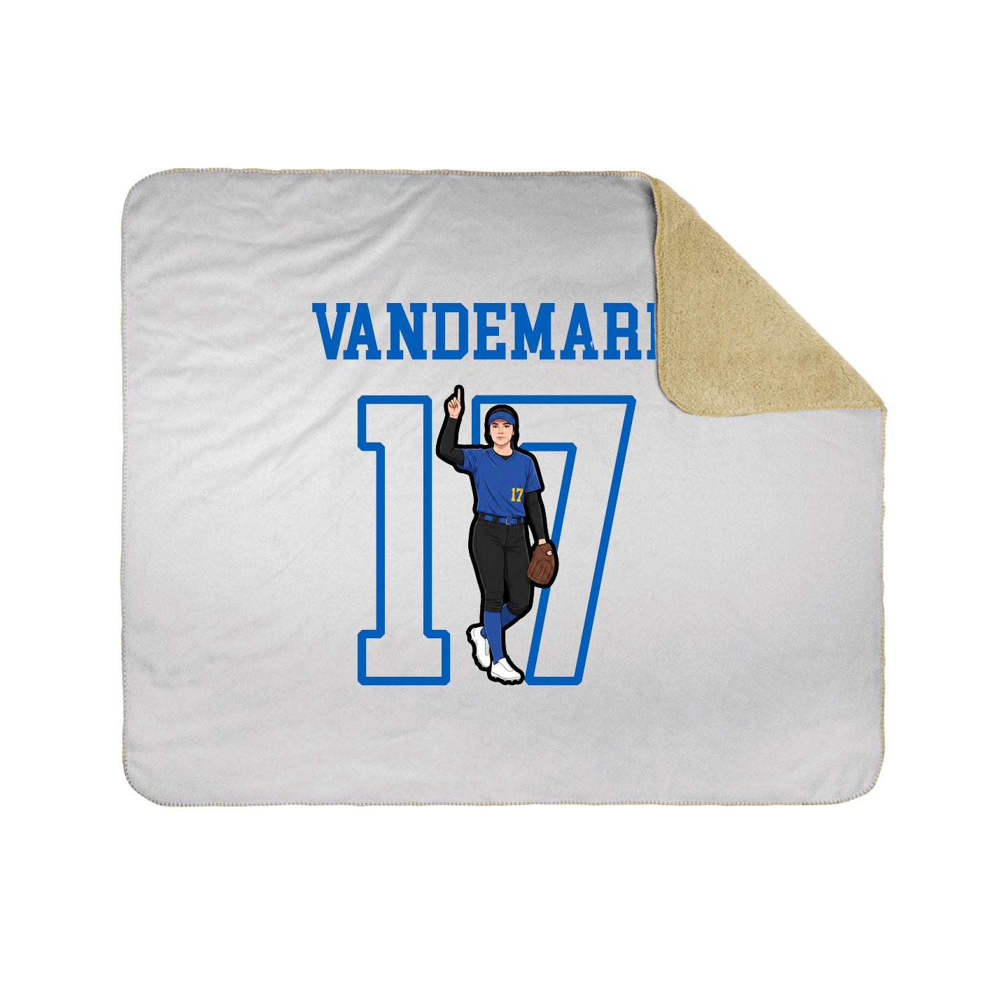 Throw Blanket — Shirsey in White