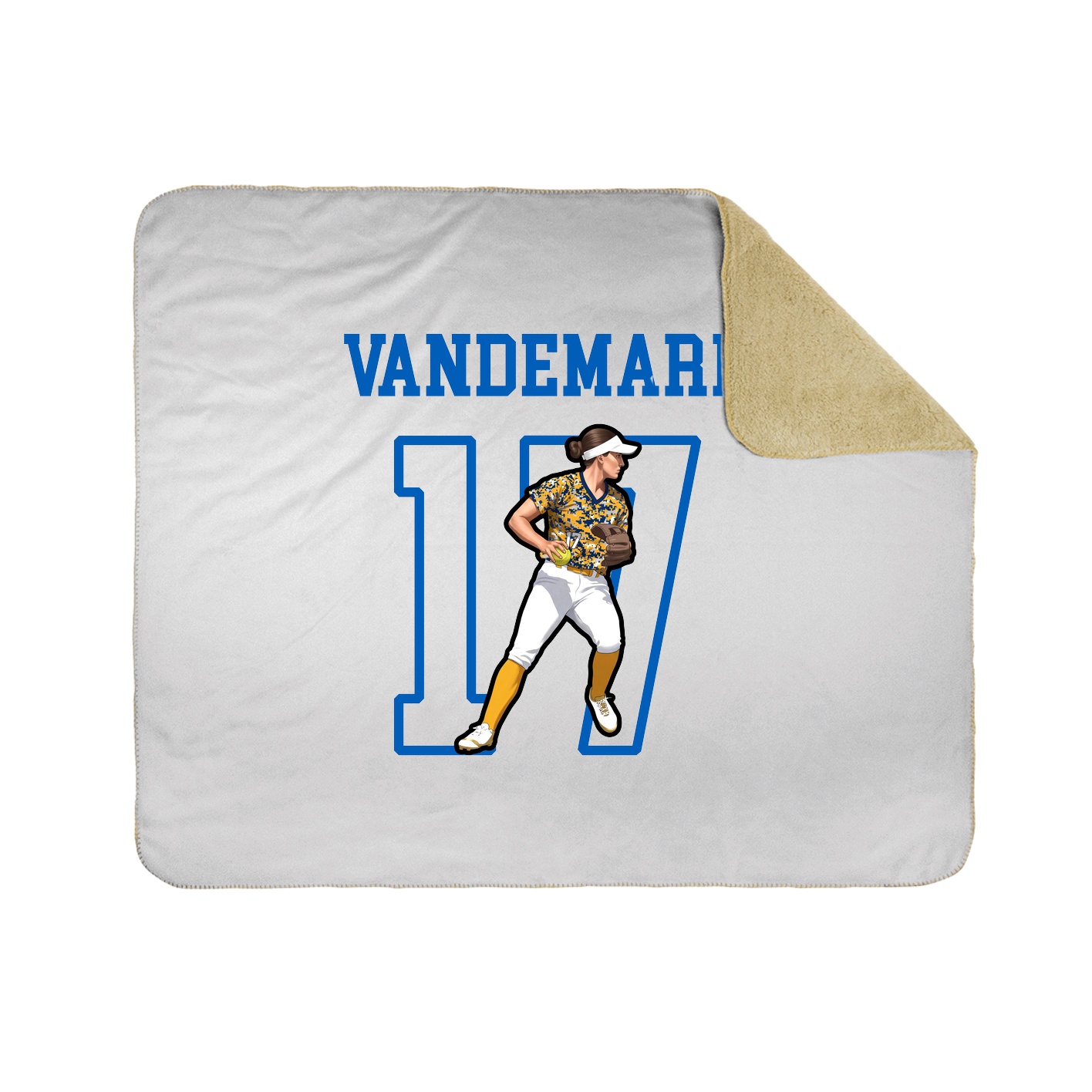 Throw Blanket — Shirsey in White