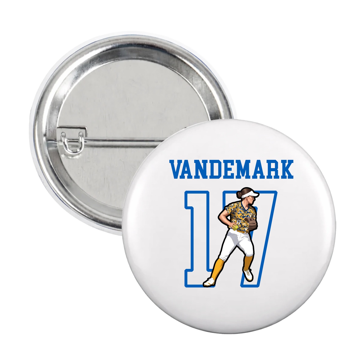 Game Day Button — Shirsey in White