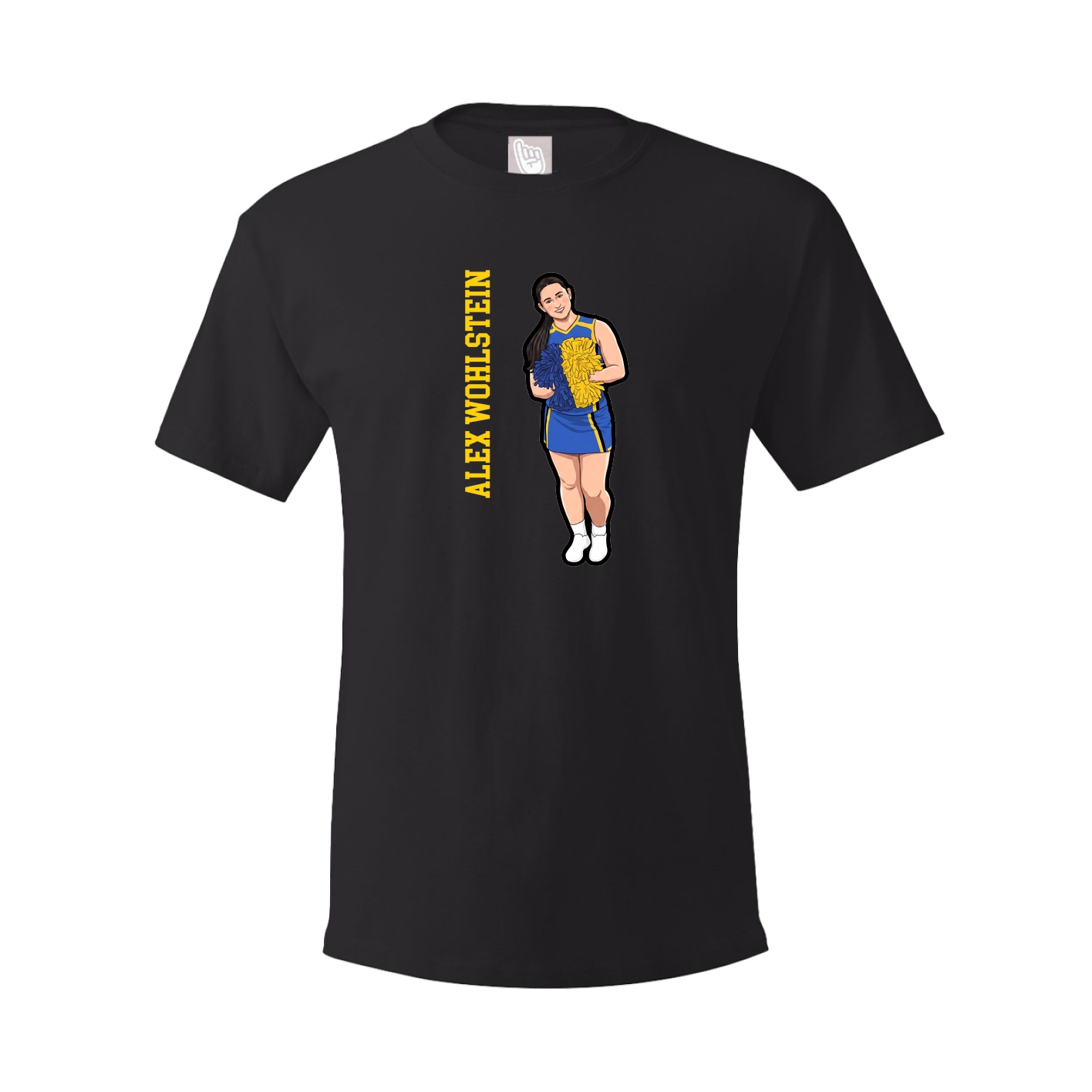 Youth Tee — Name Vertical in Black