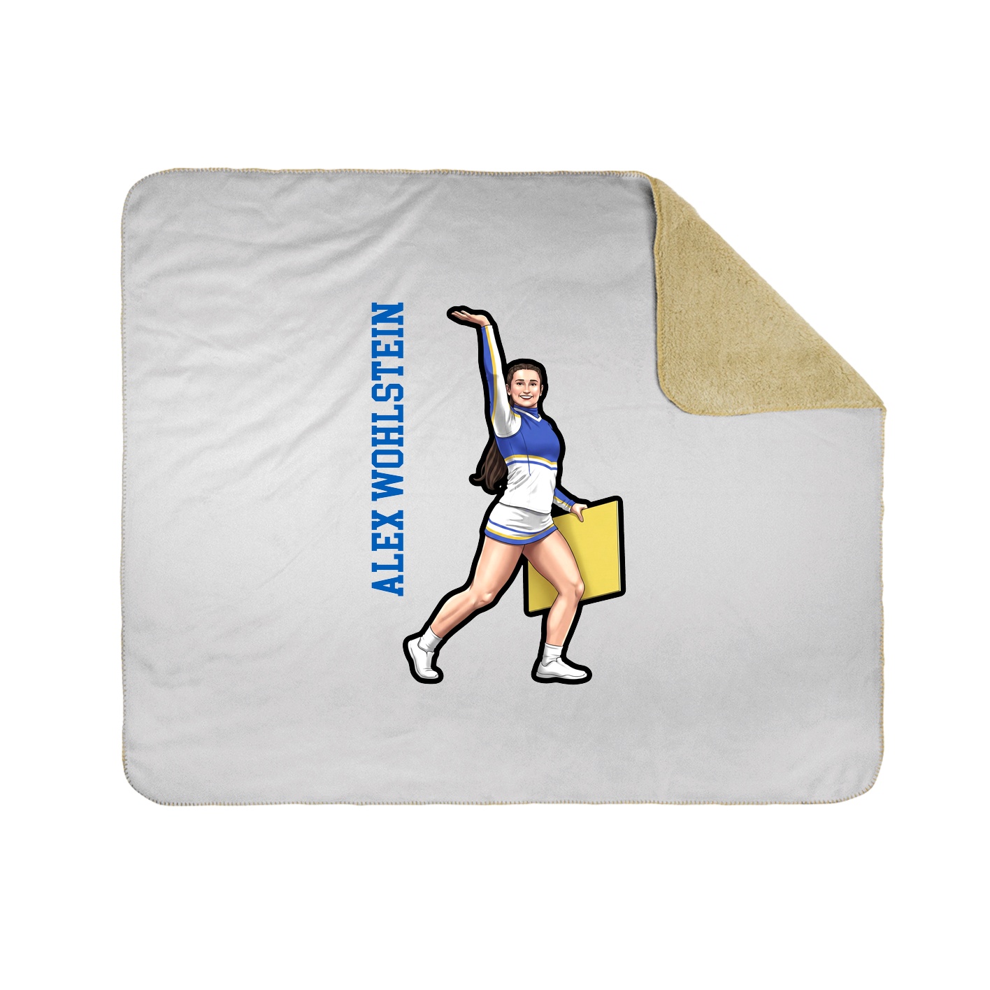 50x60 Sherpa Lined Throw Blanket