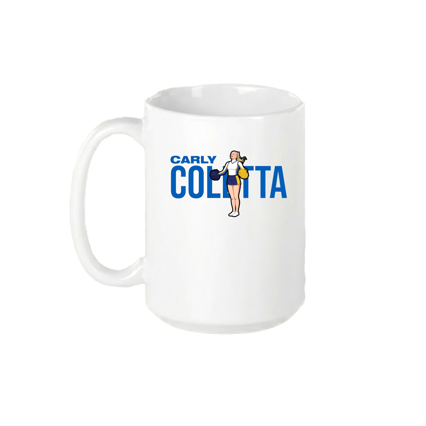 15oz Coffee Mug — Player Name in White