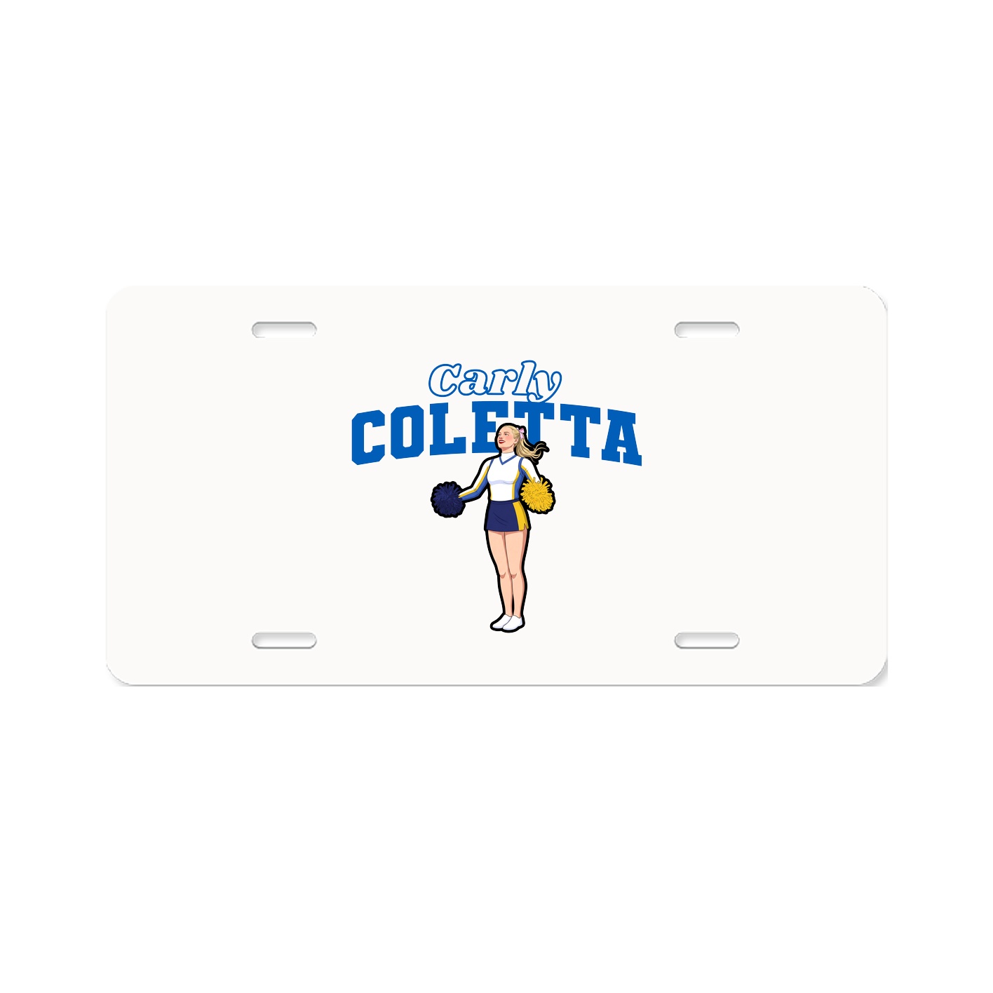License Plate — Name Arch in Classic