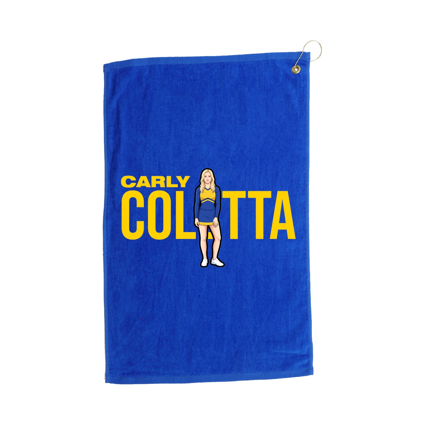 Golf Towel — Player Name in Royal