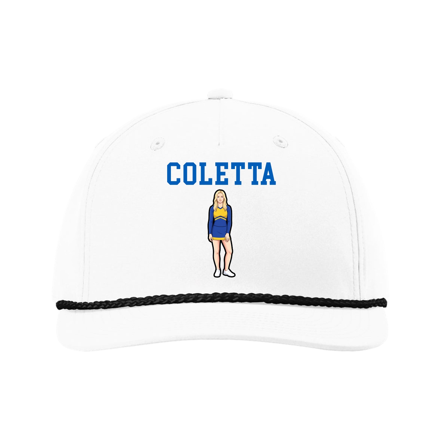Five-Panel Classic Rope Cap — Shirsey in White