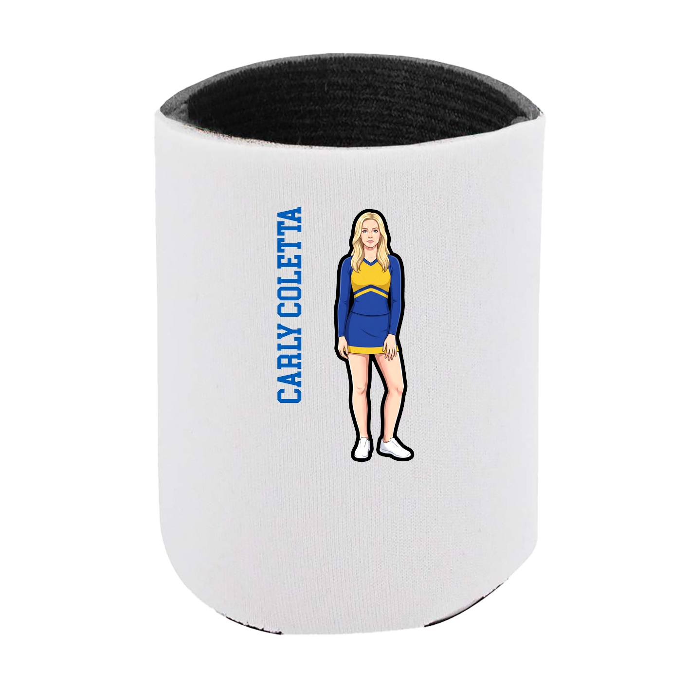 Can Holder — Name Vertical in White