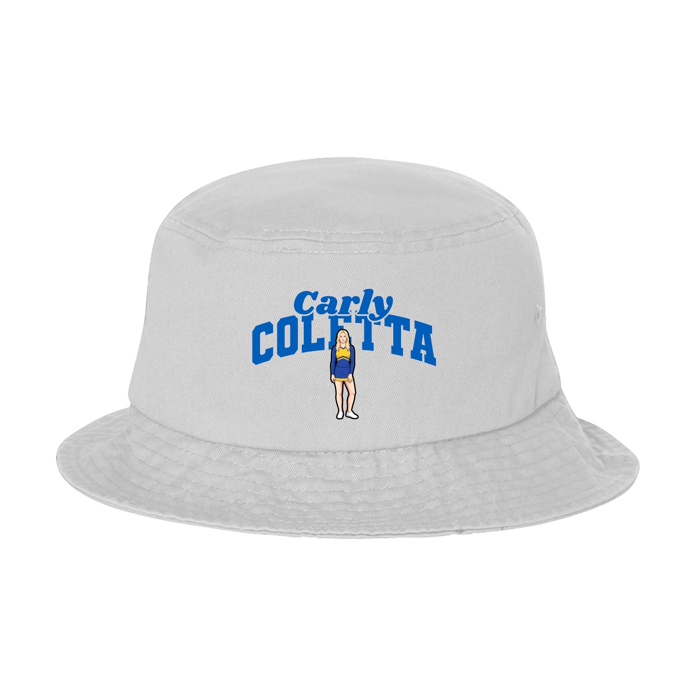 Bucket Cap — Signature Arch in White
