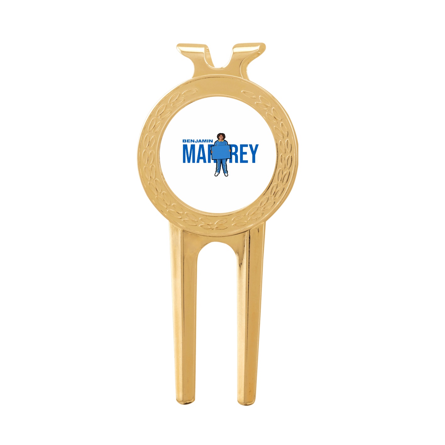 Divot Tool with Ball Marker — Player Name in Classic