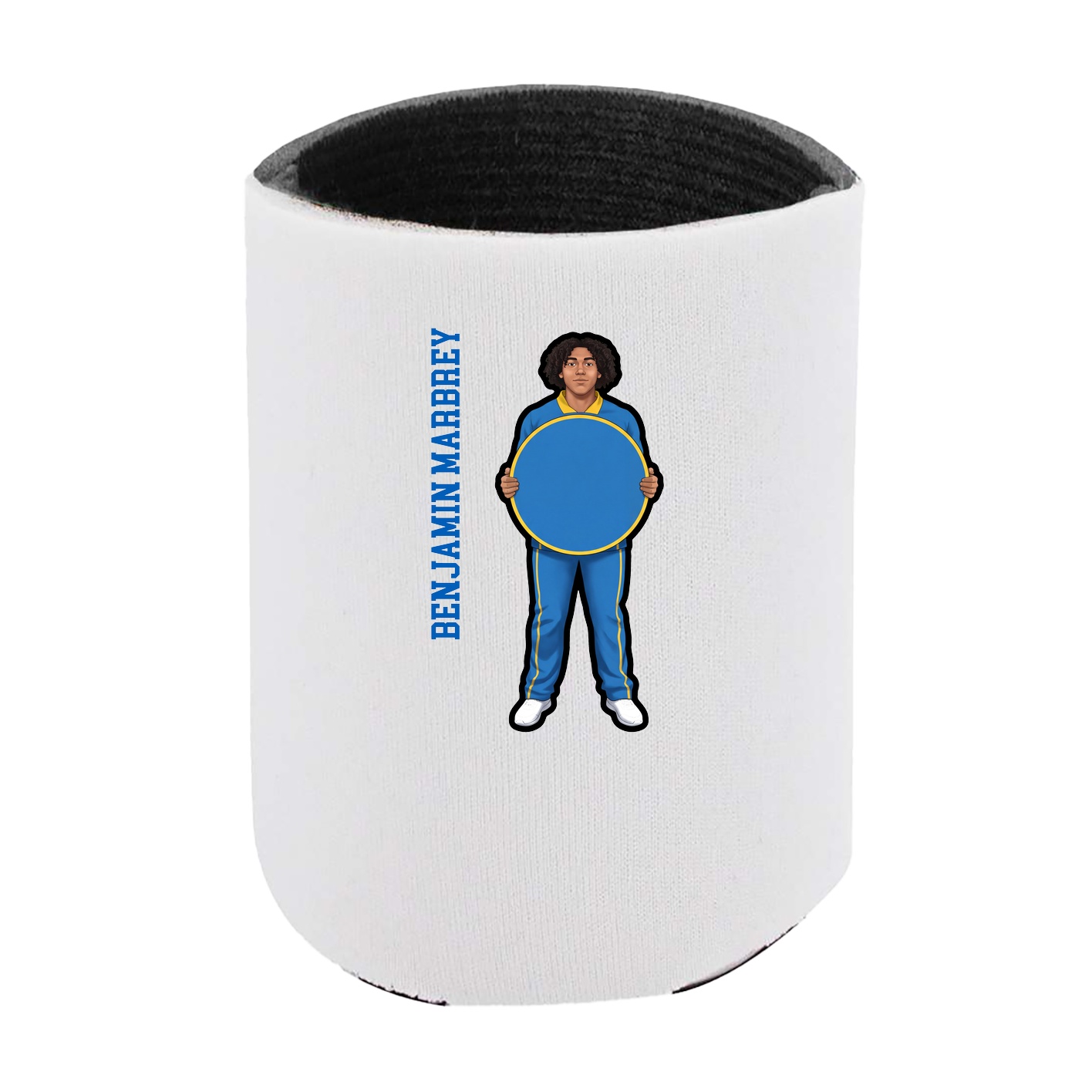 Can Holder — Name Vertical in White