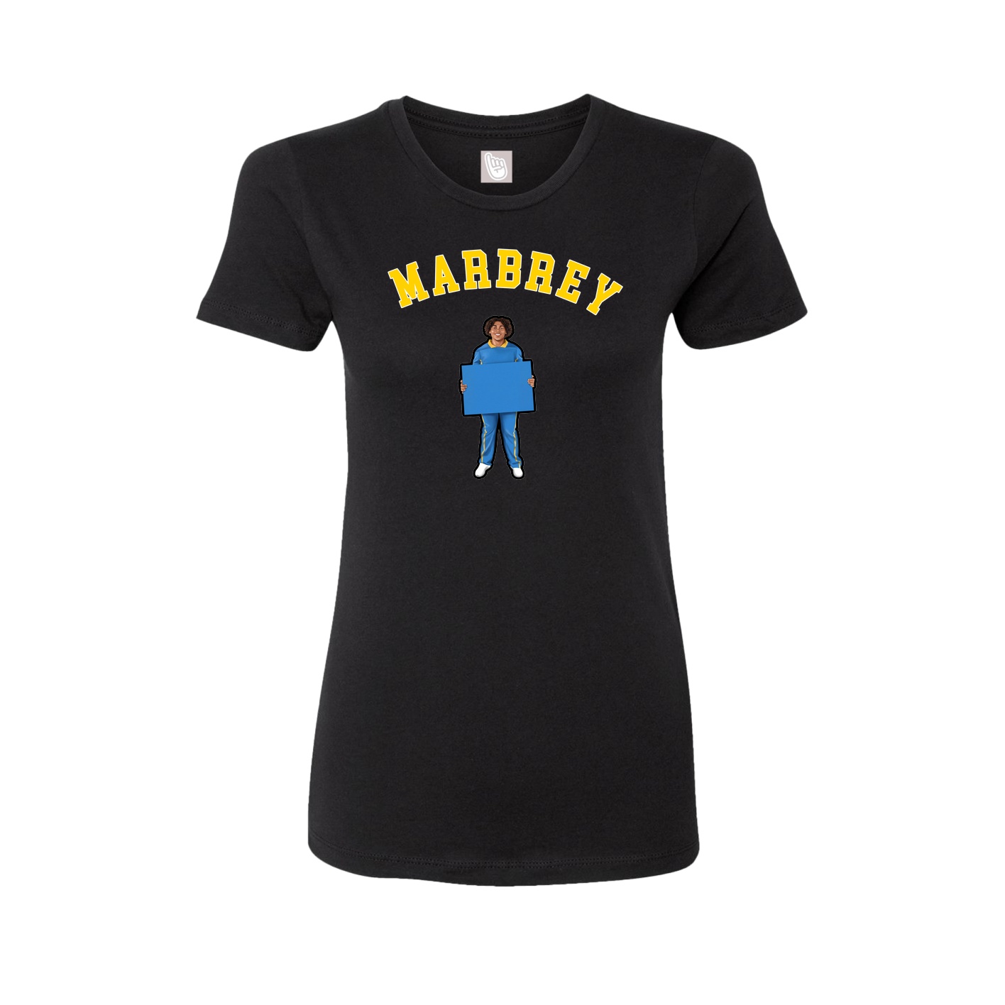Fitted Women's Tee — Shirsey Arch in Black