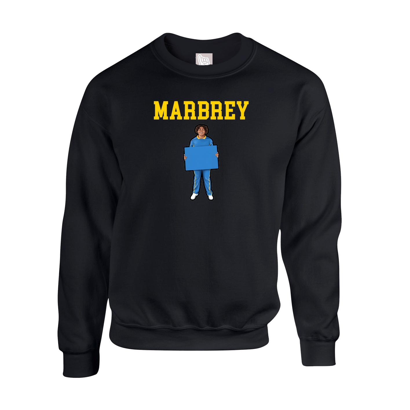 Fleece Crew — Shirsey in Black