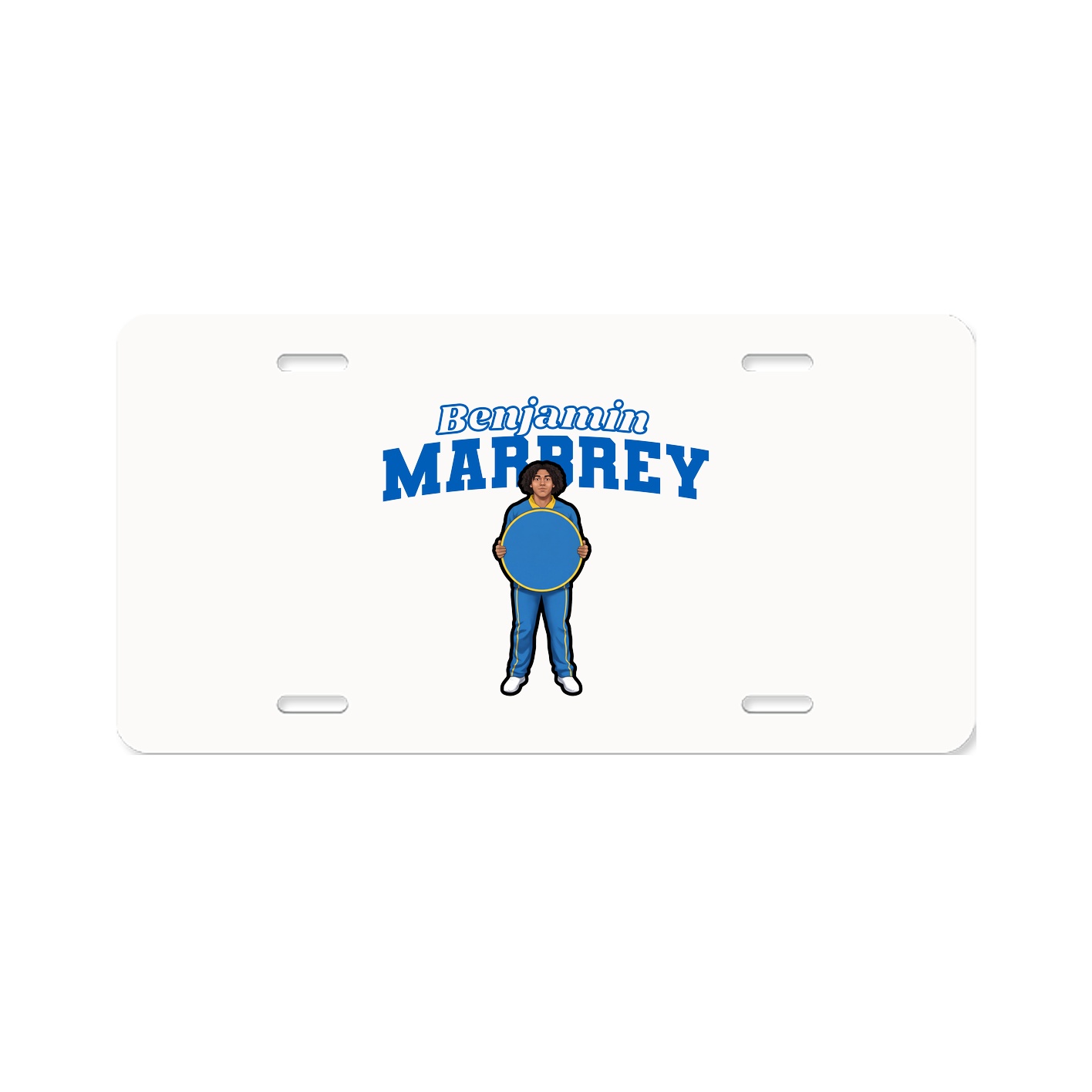 License Plate — Name Arch in Classic