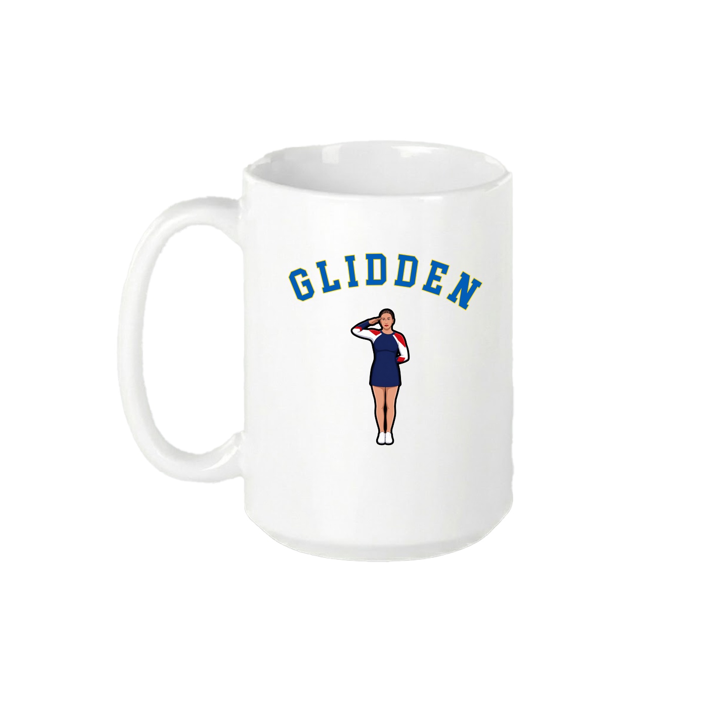 15oz Coffee Mug — Shirsey Arch in White