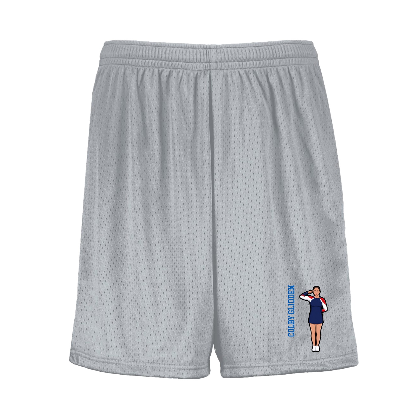 Shorts — Name Vertical in Silver