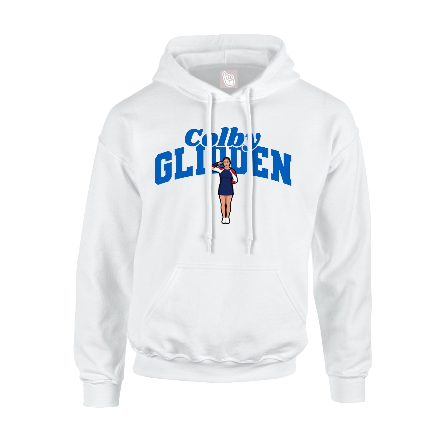 Hoodie — Signature Arch in White