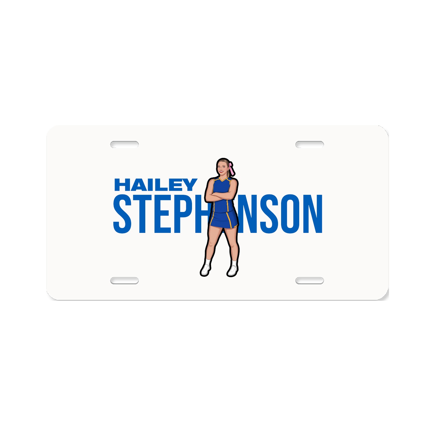License Plate — Player Name in Classic