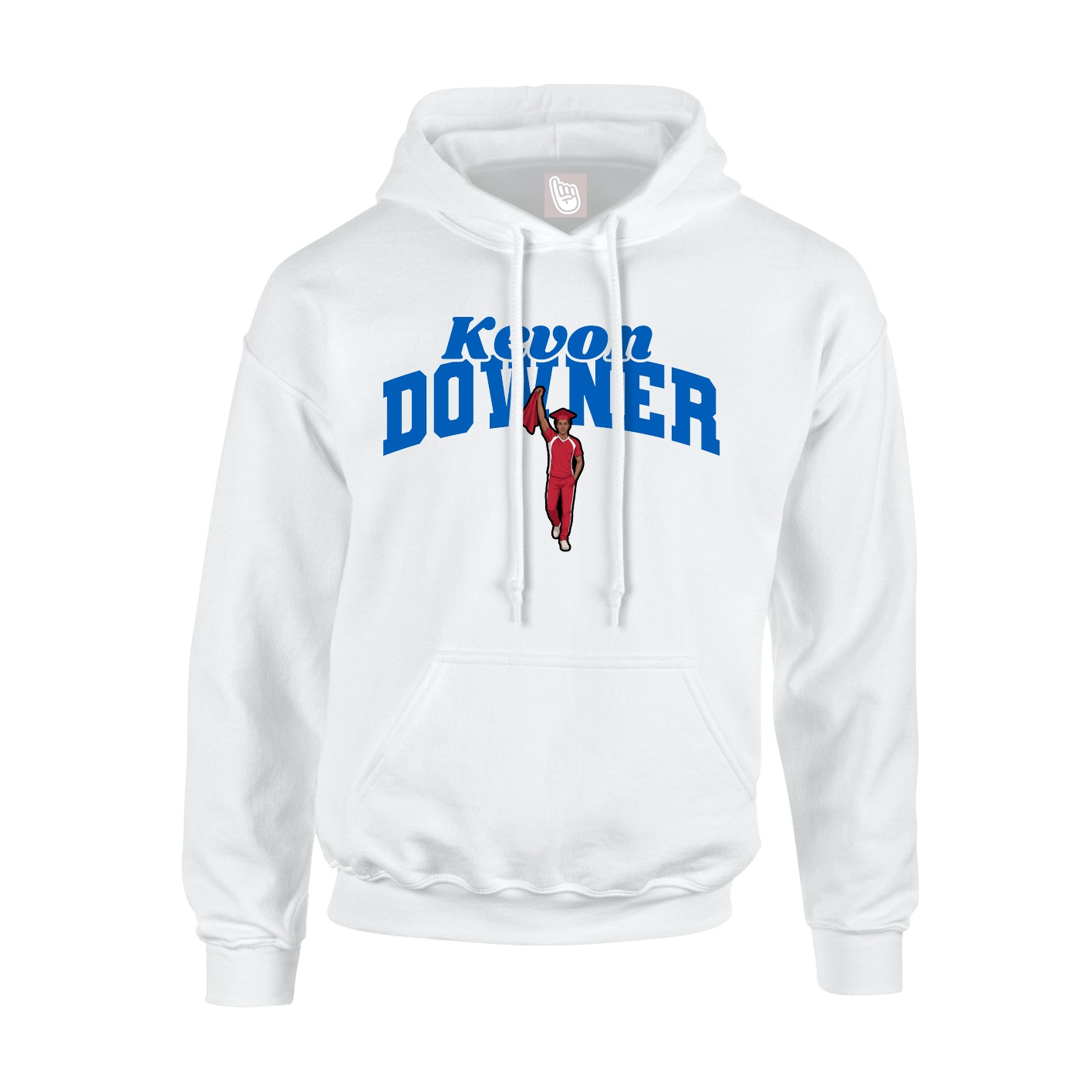 Youth Hoodie — Signature Arch in White