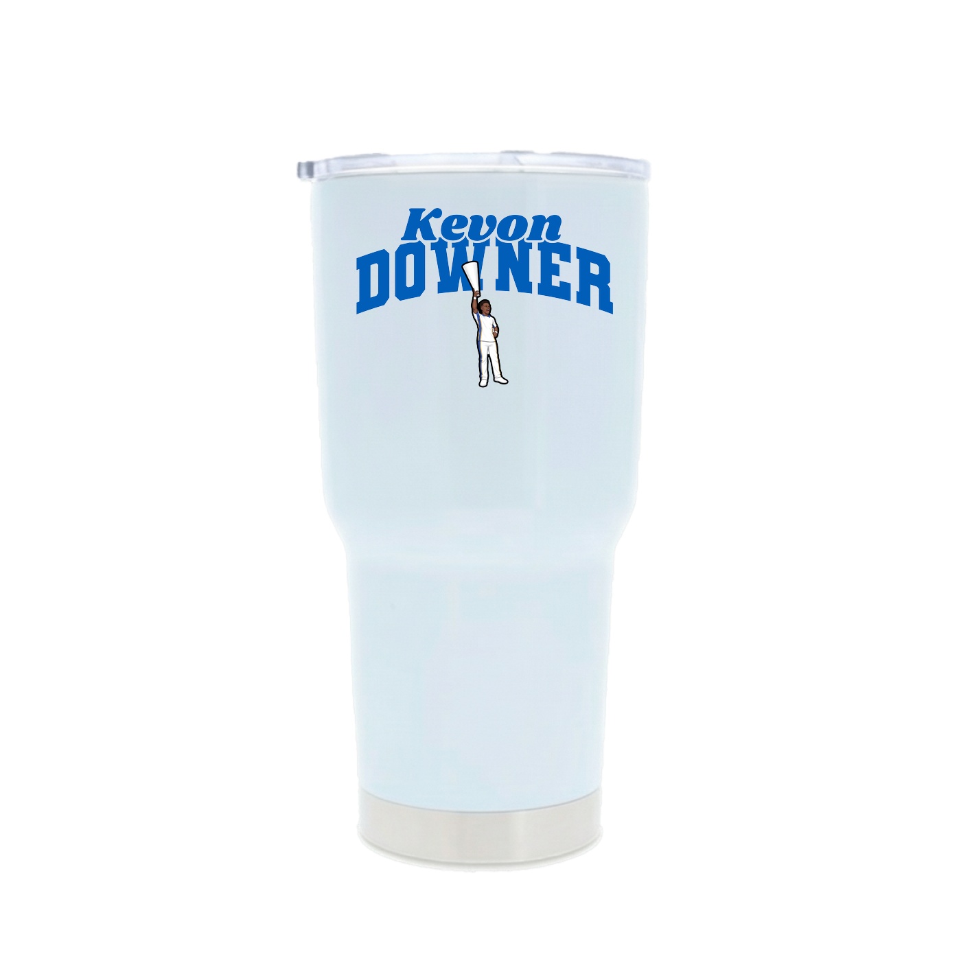 30oz Stainless Steel Tumbler — Signature Arch in White