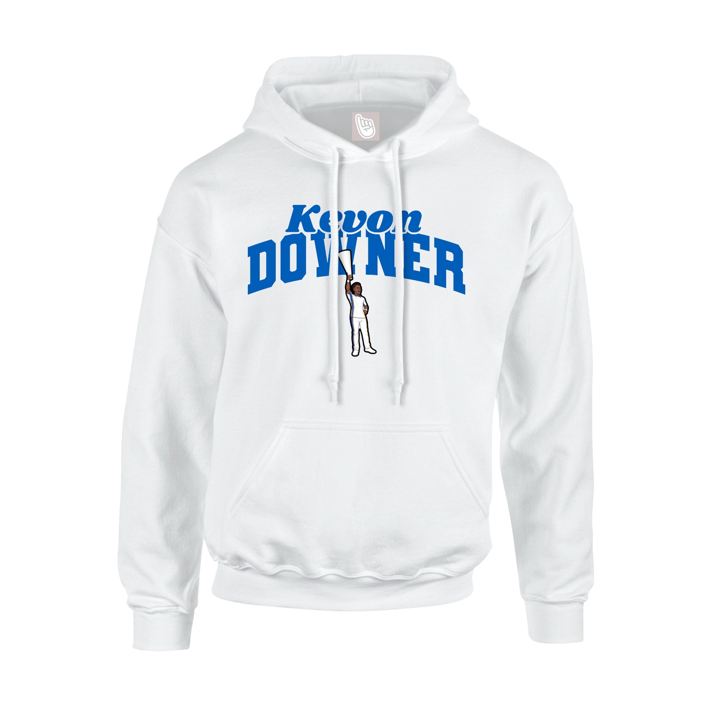 Youth Hoodie — Signature Arch in White