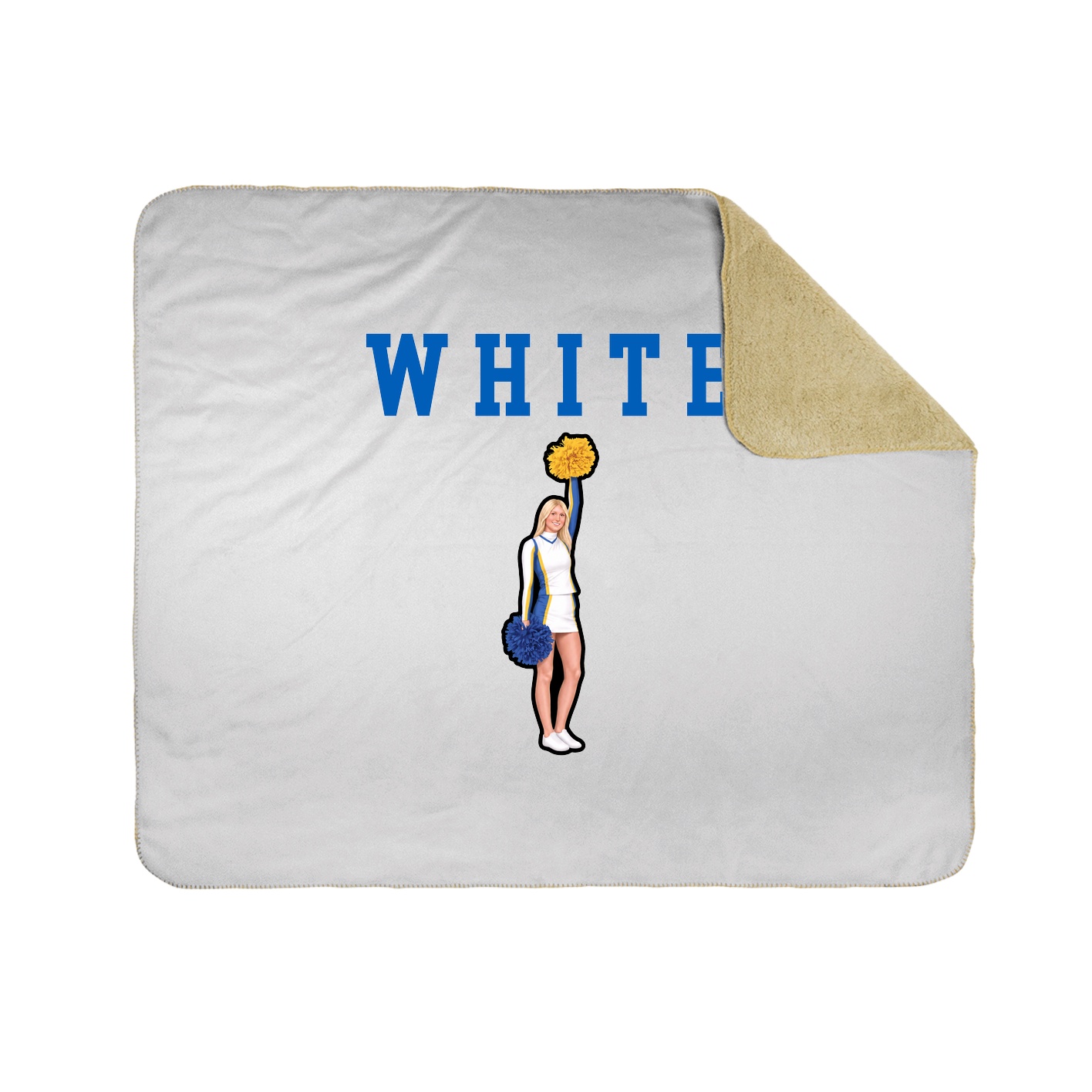 Throw Blanket — Shirsey in White
