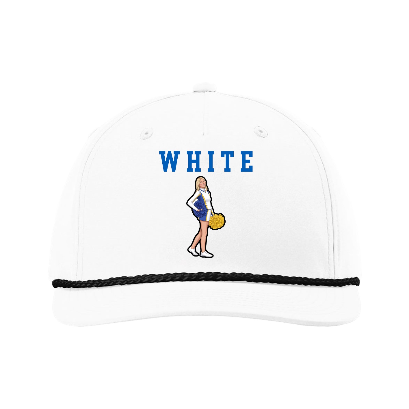 Five-Panel Classic Rope Cap — Shirsey in White