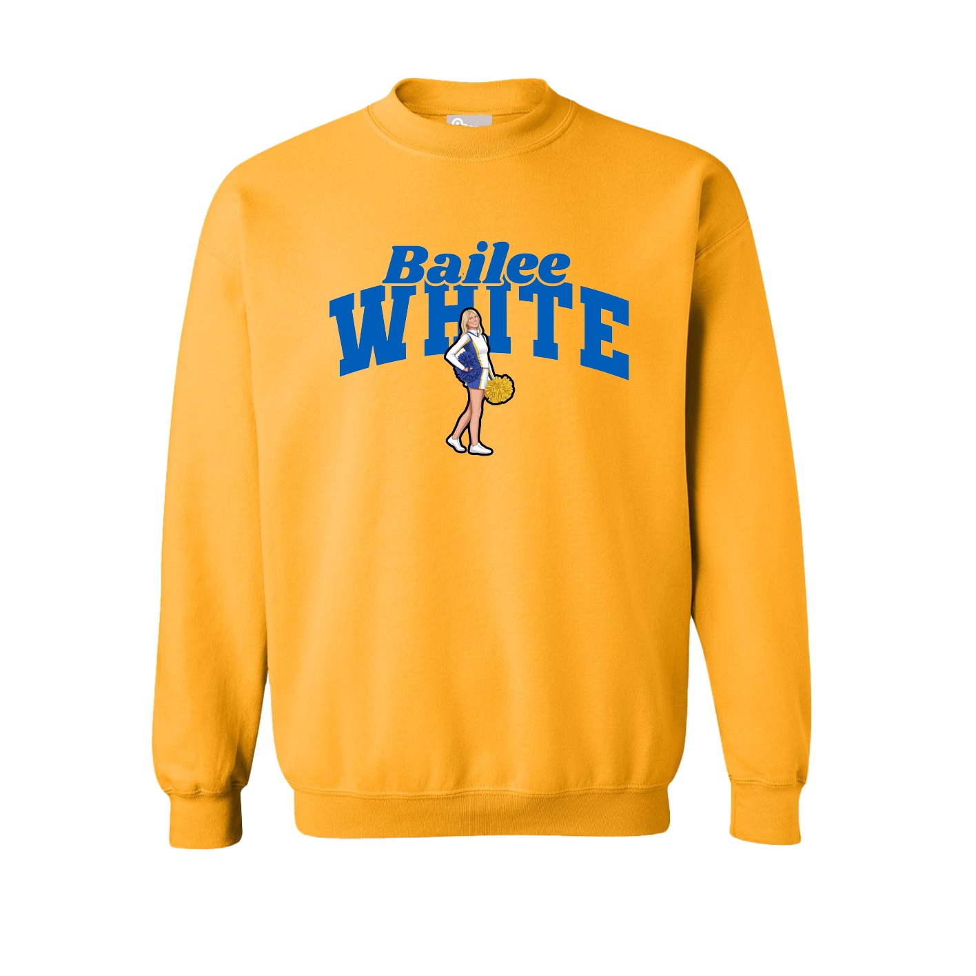 Fleece Crew — Signature Arch in Gold