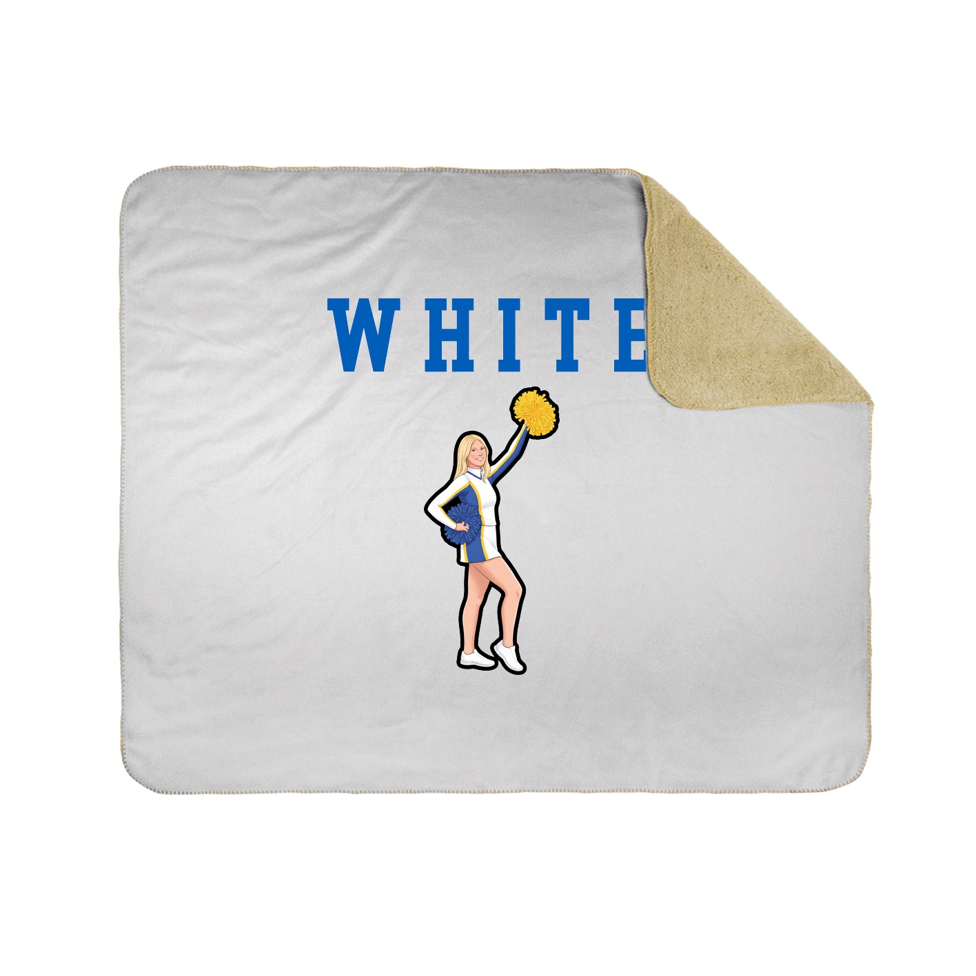 Throw Blanket — Shirsey in White