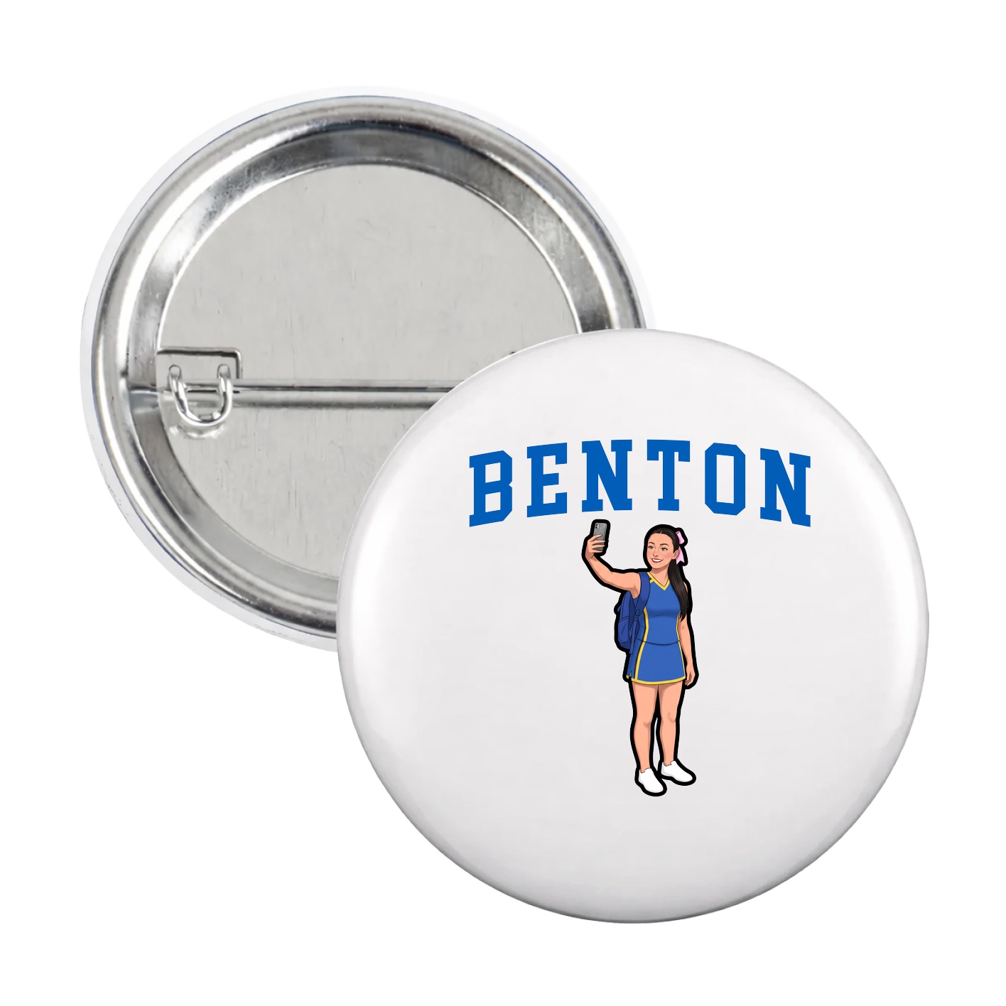 Game Day Button — Shirsey in White