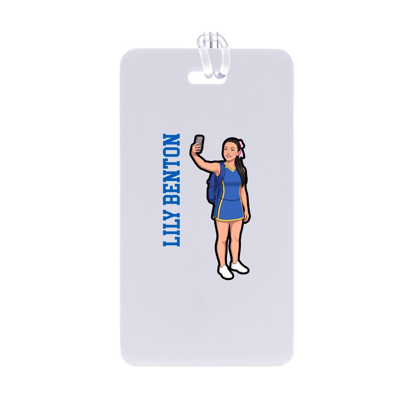 Bag Tag — Name Vertical in Classic