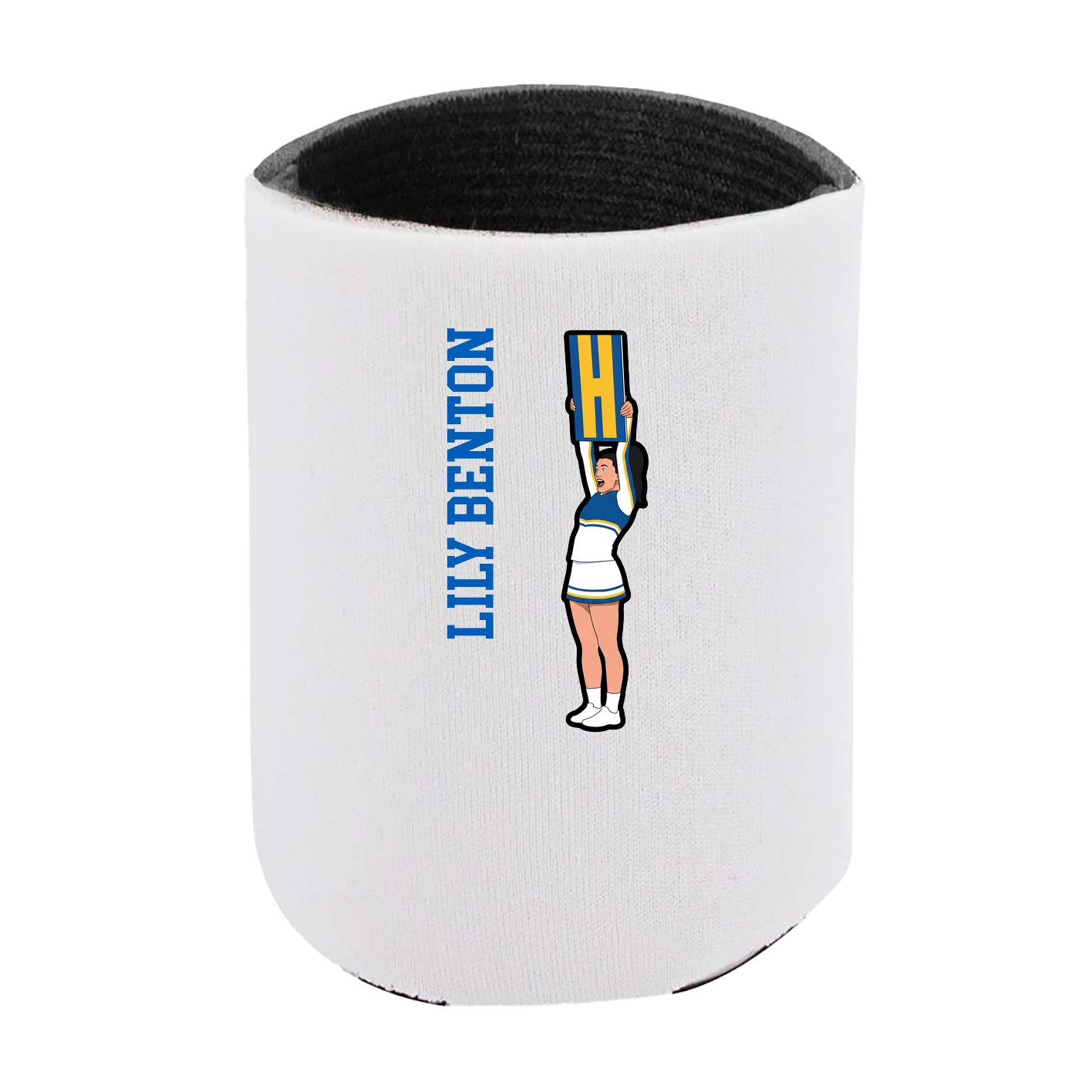 Can Holder — Name Vertical in White