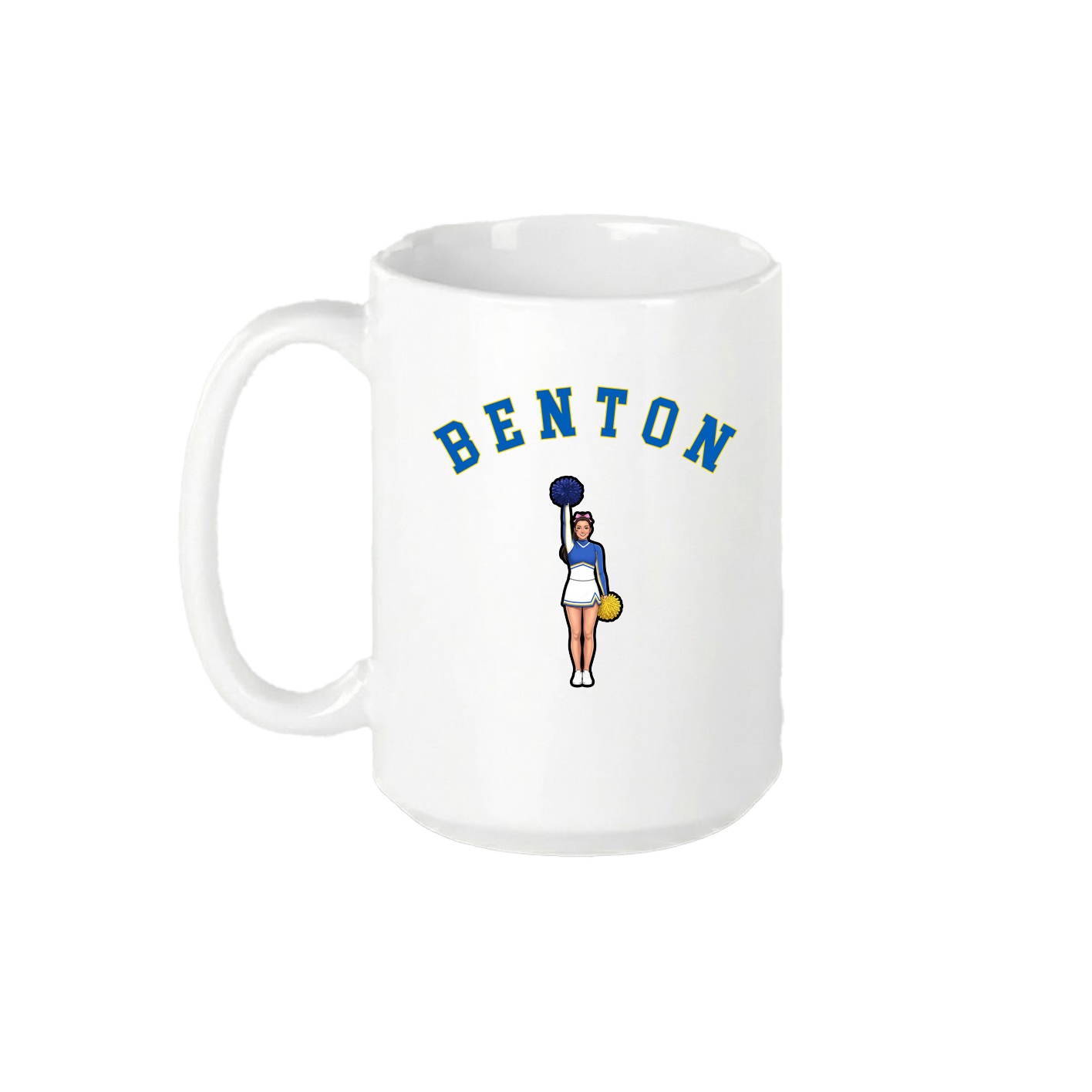 15oz Coffee Mug — Shirsey Arch in White